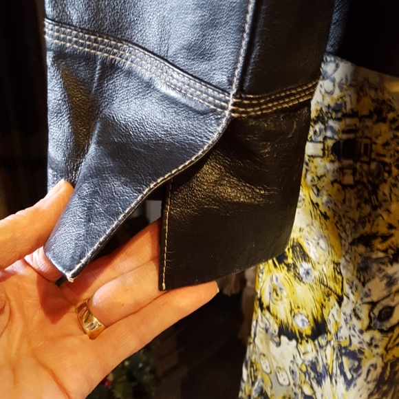 💕bagatelle* Leather Coat - Picture 3 of 7